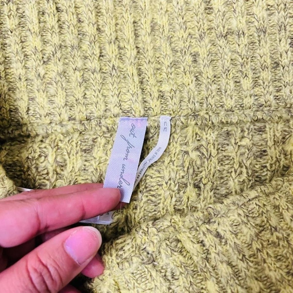 Out From Under Lime Knit Shorts Button Front High Rise M - Picture 4 of 5